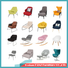 Modern Design Hotel Room Leisure Sofa Leather Fabric Chair